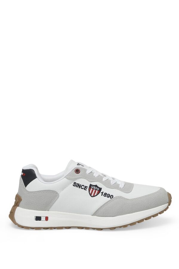 U.S. Polo Assn. 101182319 DAVIDE 2PR LTH Beyaz Erkek Sneaker Ayakkabı - 2