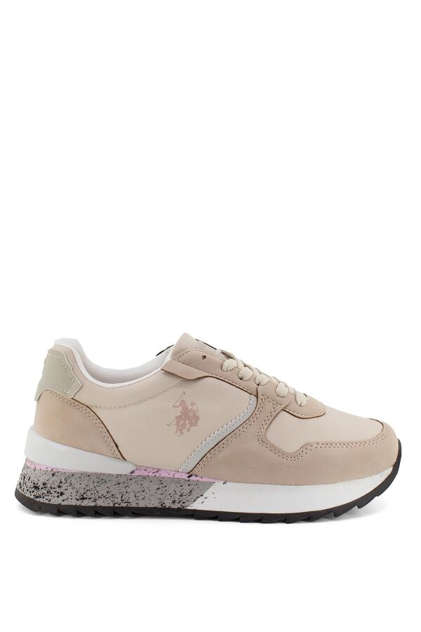 U.S. Polo Assn. 101184399 Latez 2PR Bej Kadın Spor Ayakkabı - 1