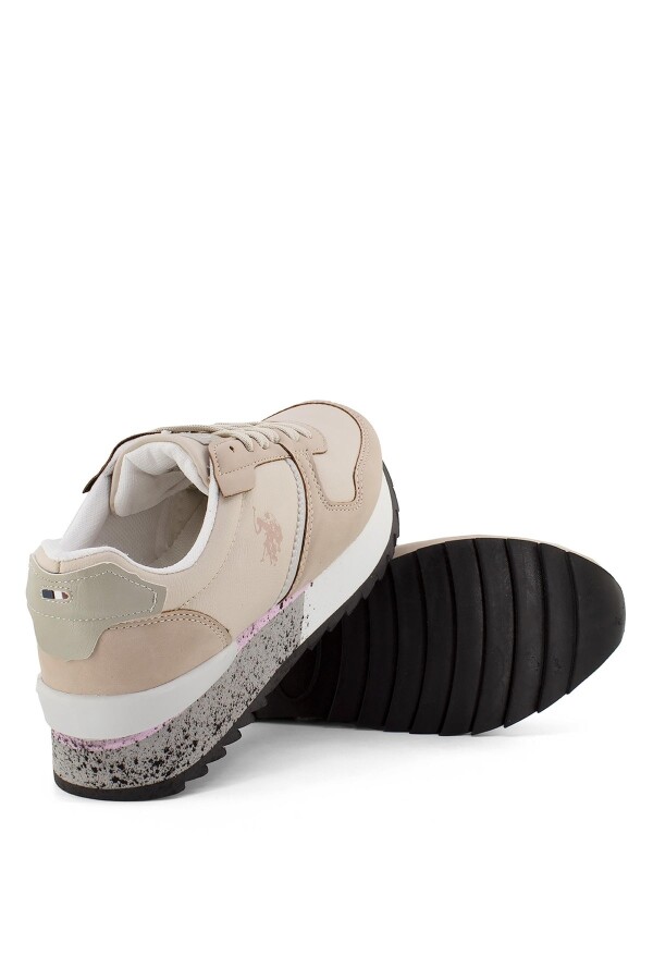 U.S. Polo Assn. 101184399 Latez 2PR Bej Kadın Spor Ayakkabı - 4