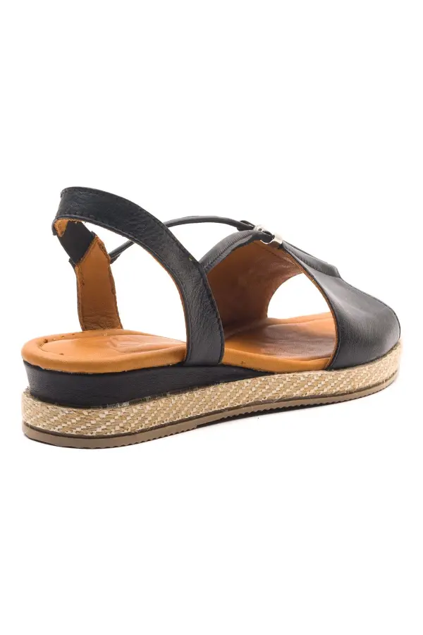 Zeyn 1276 Siyah Kadın Sandalet - 2
