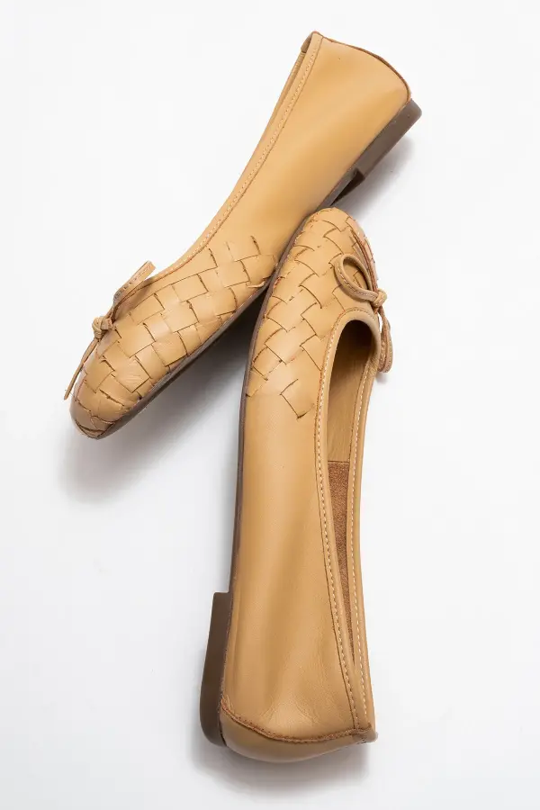 Zeyn 4055 Karamel Kadın Babet - 5