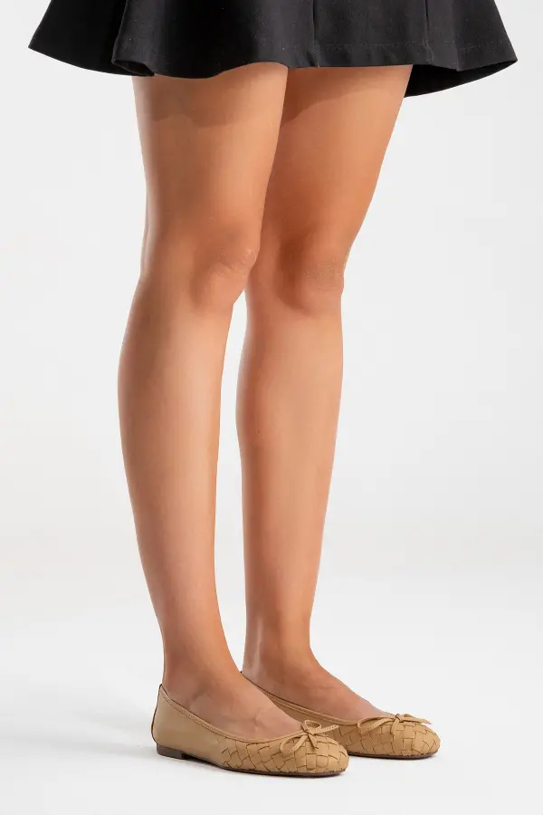 Zeyn 4055 Karamel Kadın Babet - 6