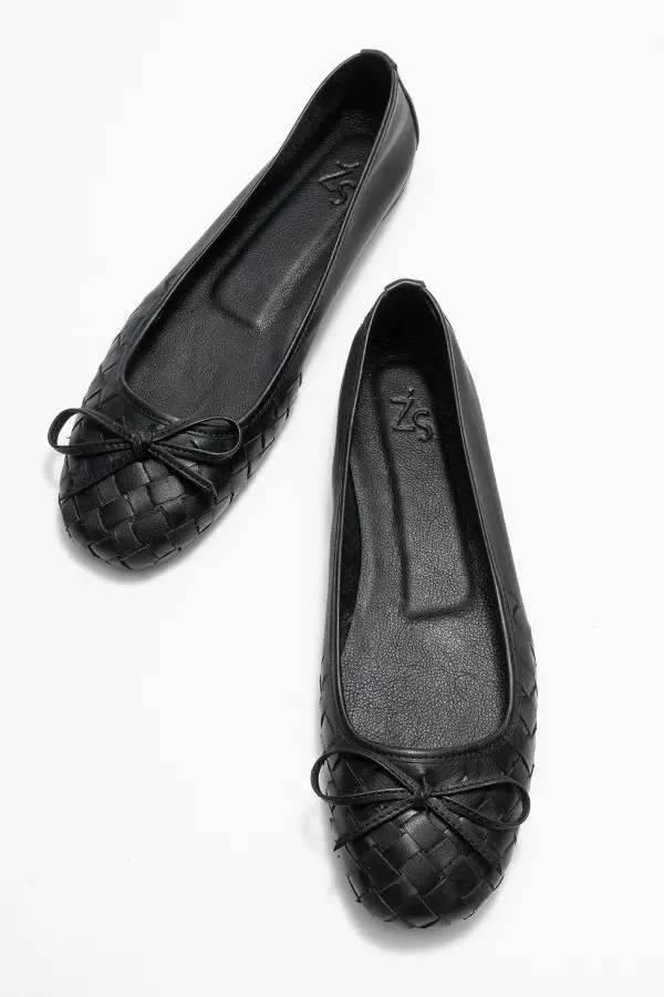 Zeyn 4055 Siyah Kadın Babet - 4