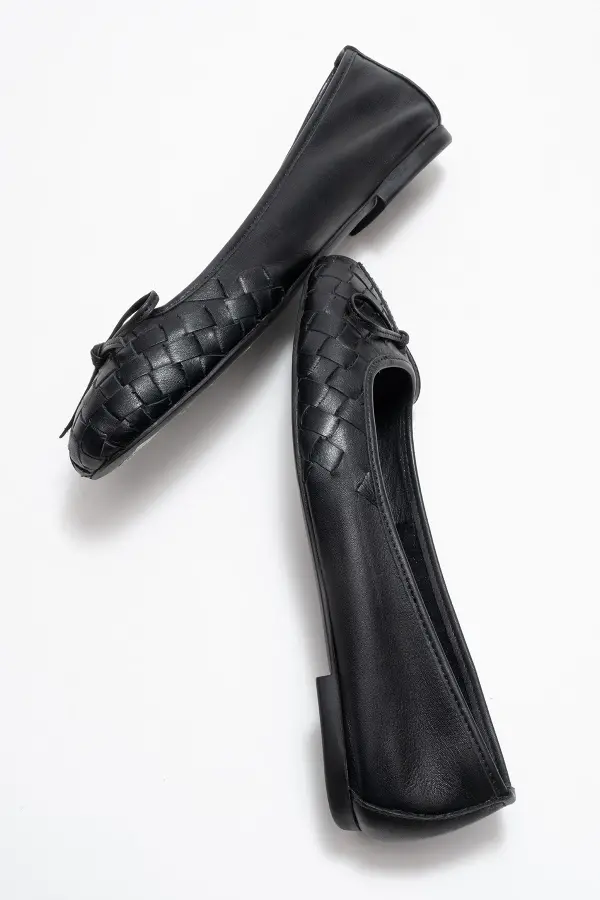 Zeyn 4055 Siyah Kadın Babet - 5