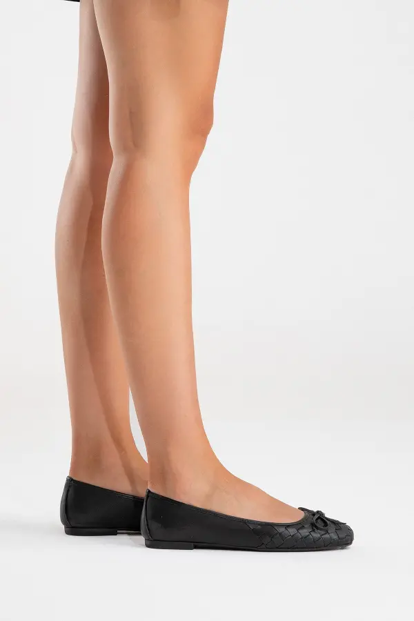 Zeyn 4055 Siyah Kadın Babet - 7