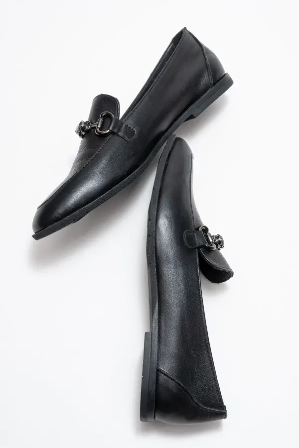 Zeyn 4058 Siyah Kadın Babet - 5