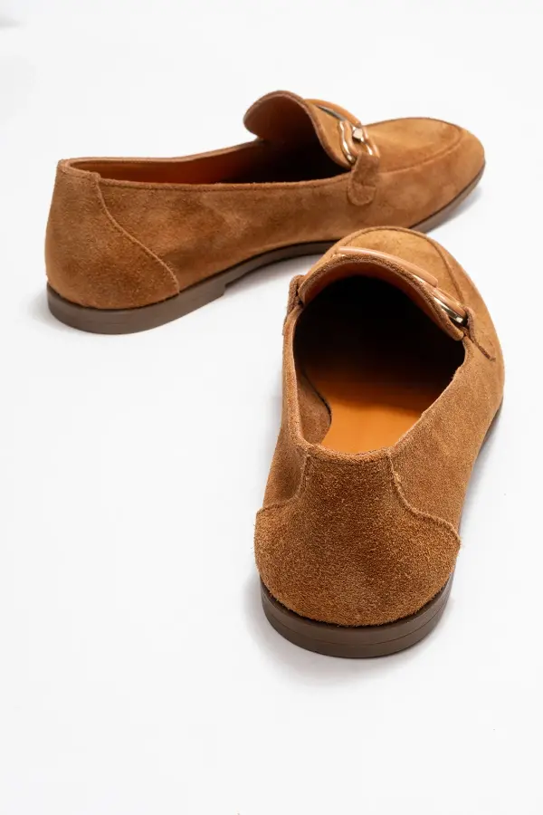 Zeyn 4059 Taba Süet Kadın Babet - 3