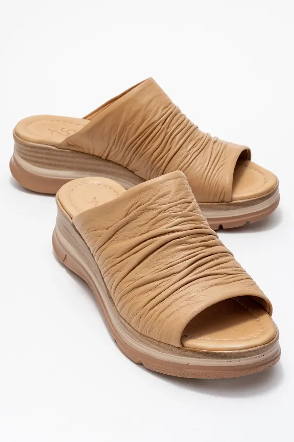 Zeyn 4095 Karamel Kadın Terlik - 2