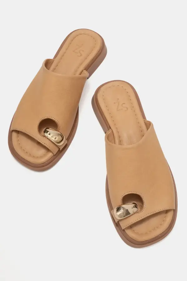 Zeyn 4099 Karamel Kadın Terlik - 4