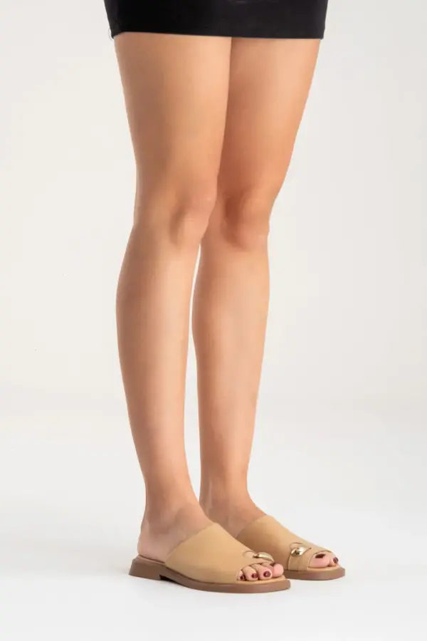 Zeyn 4099 Karamel Kadın Terlik - 6