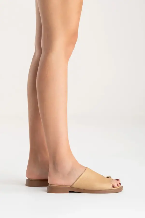 Zeyn 4099 Karamel Kadın Terlik - 7