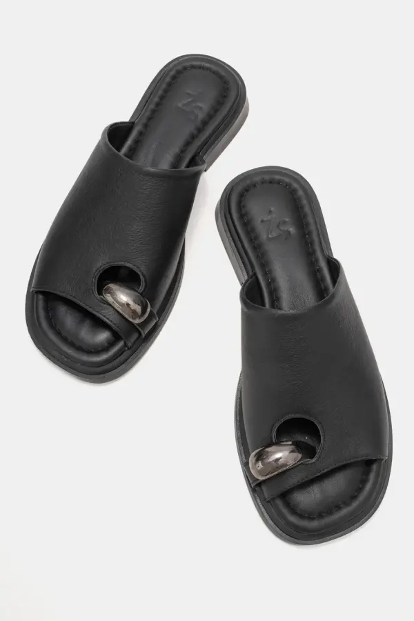 Zeyn 4099 Siyah Kadın Terlik - 4