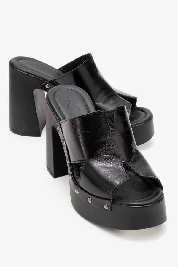 Zeyn 4129 Siyah Kadın Terlik - 2