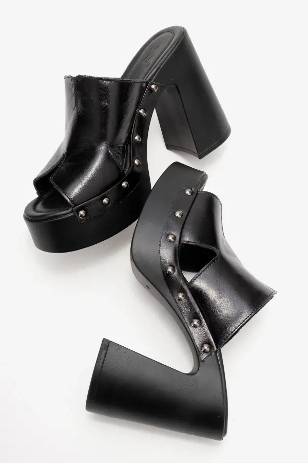 Zeyn 4129 Siyah Kadın Terlik - 5