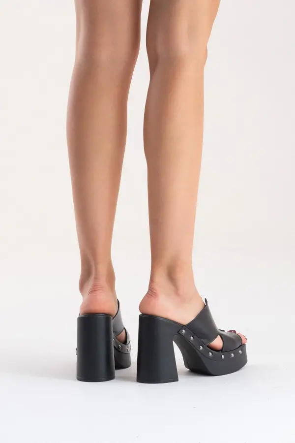 Zeyn 4129 Siyah Kadın Terlik - 8