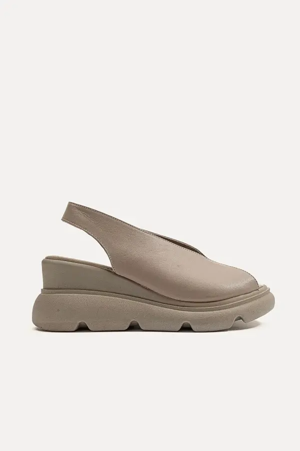 Zeyn 7672 Gri Kadın Sandalet - 5