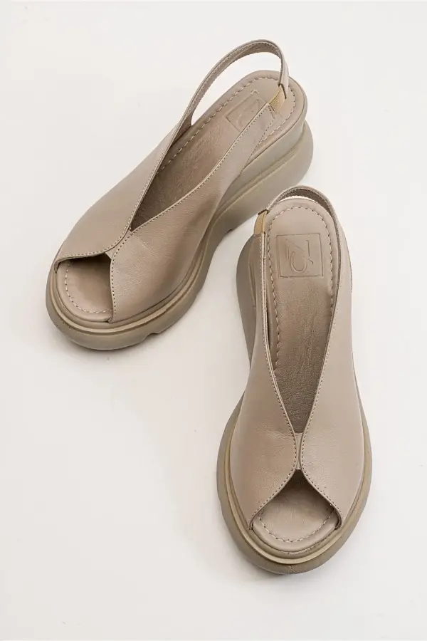 Zeyn 7672 Gri Kadın Sandalet - 8