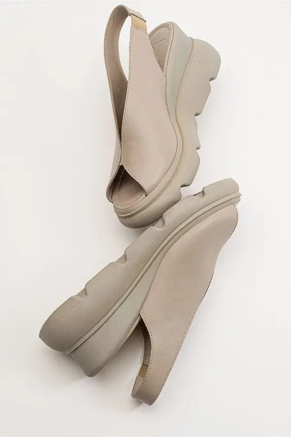 Zeyn 7672 Gri Kadın Sandalet - 9