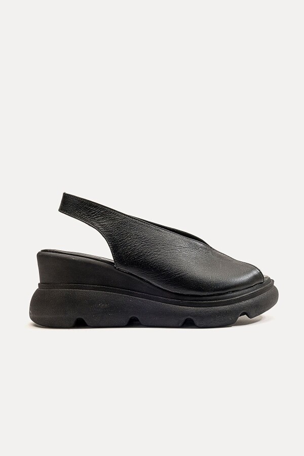 Zeyn 7672 Siyah Kadın Sandalet - 5