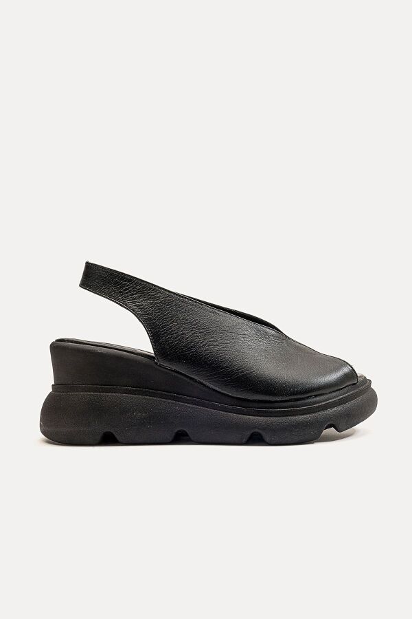 Zeyn 7672 Siyah Kadın Sandalet - 5