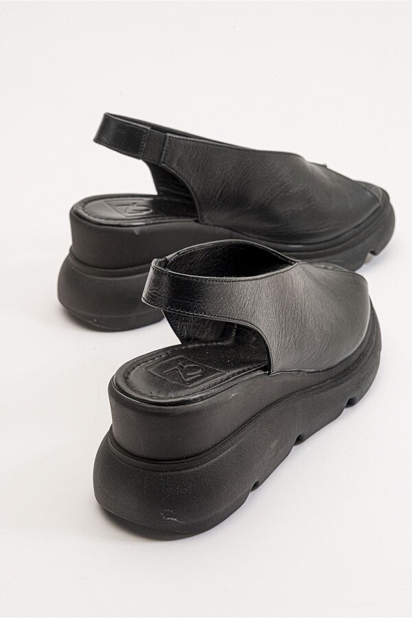 Zeyn 7672 Siyah Kadın Sandalet - 7