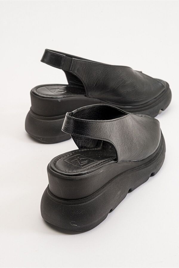 Zeyn 7672 Siyah Kadın Sandalet - 7