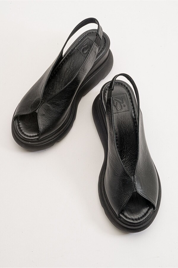 Zeyn 7672 Siyah Kadın Sandalet - 8