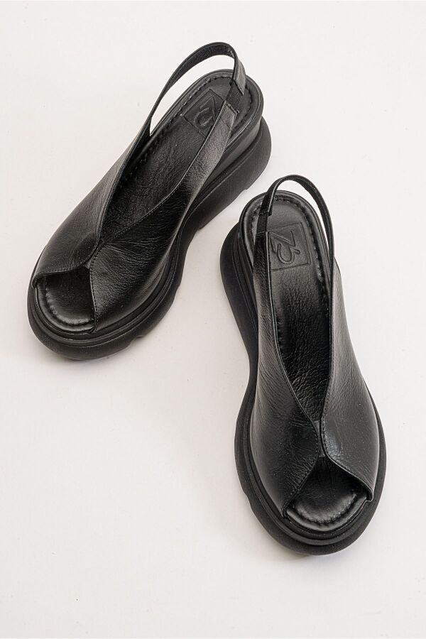 Zeyn 7672 Siyah Kadın Sandalet - 8