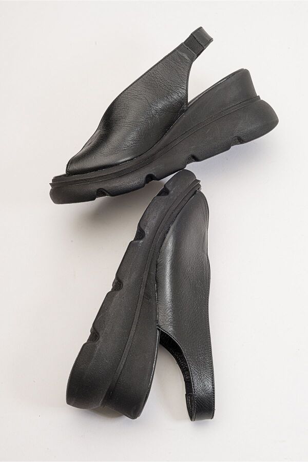 Zeyn 7672 Siyah Kadın Sandalet - 9