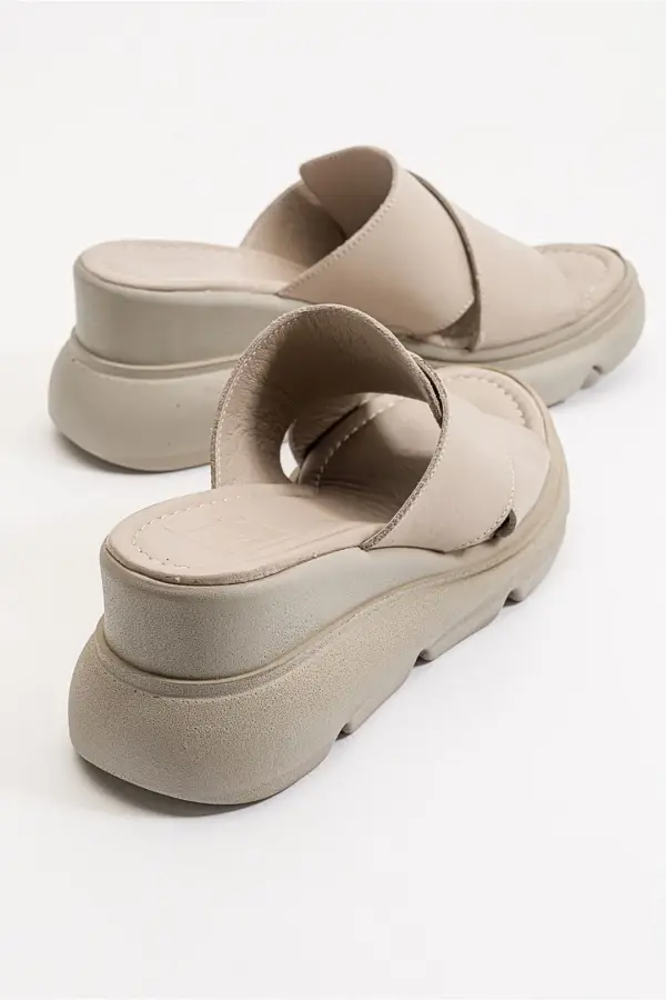 Zeyn 7673 Gri Kadın Terlik - 8