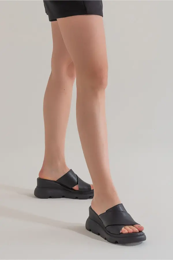 Zeyn 7673 Siyah Kadın Terlik - 1