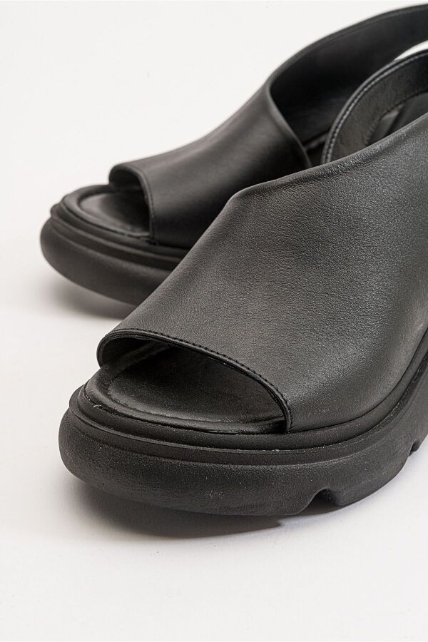 Zeyn 7712 Siyah Kadın Sandalet - 6