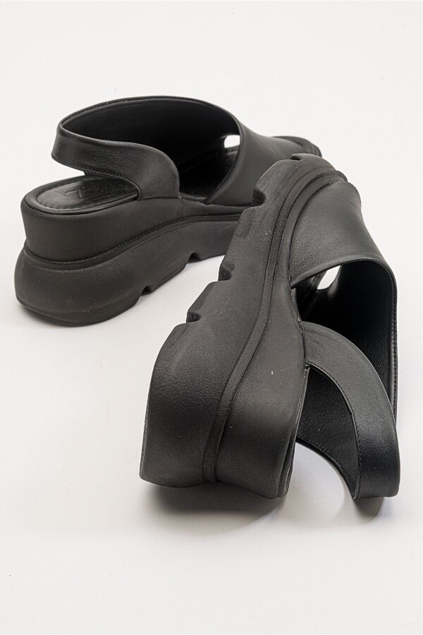 Zeyn 7712 Siyah Kadın Sandalet - 7