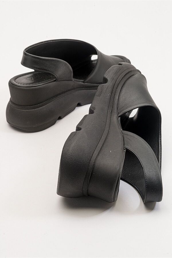 Zeyn 7712 Siyah Kadın Sandalet - 7