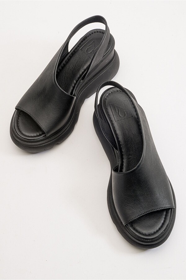 Zeyn 7712 Siyah Kadın Sandalet - 8