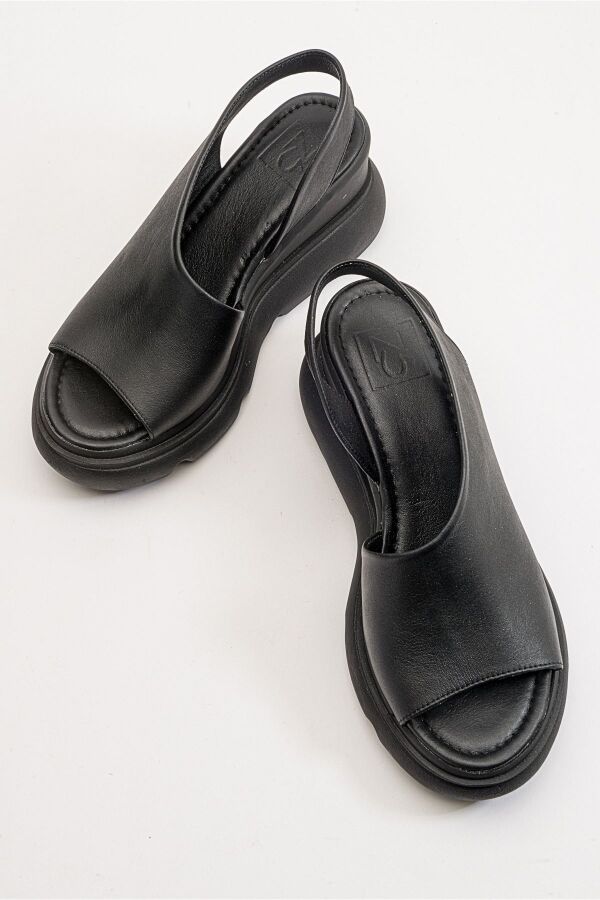 Zeyn 7712 Siyah Kadın Sandalet - 8