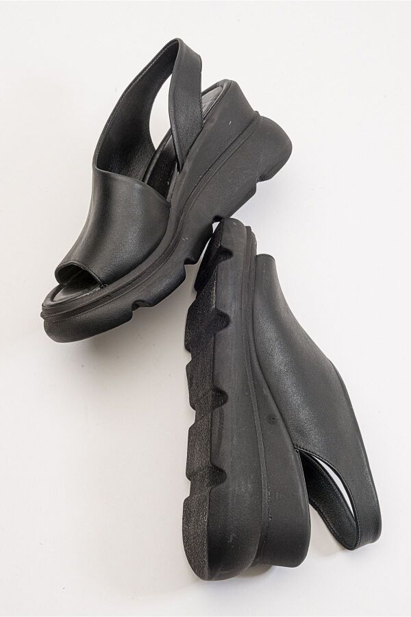 Zeyn 7712 Siyah Kadın Sandalet - 9