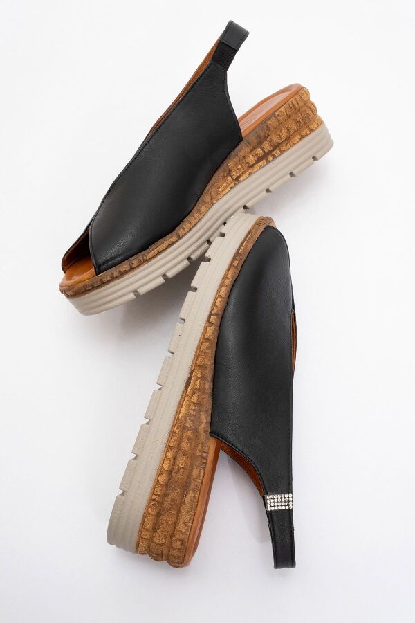 Zeyn 8094 Siyah Kadın Sandalet - 6