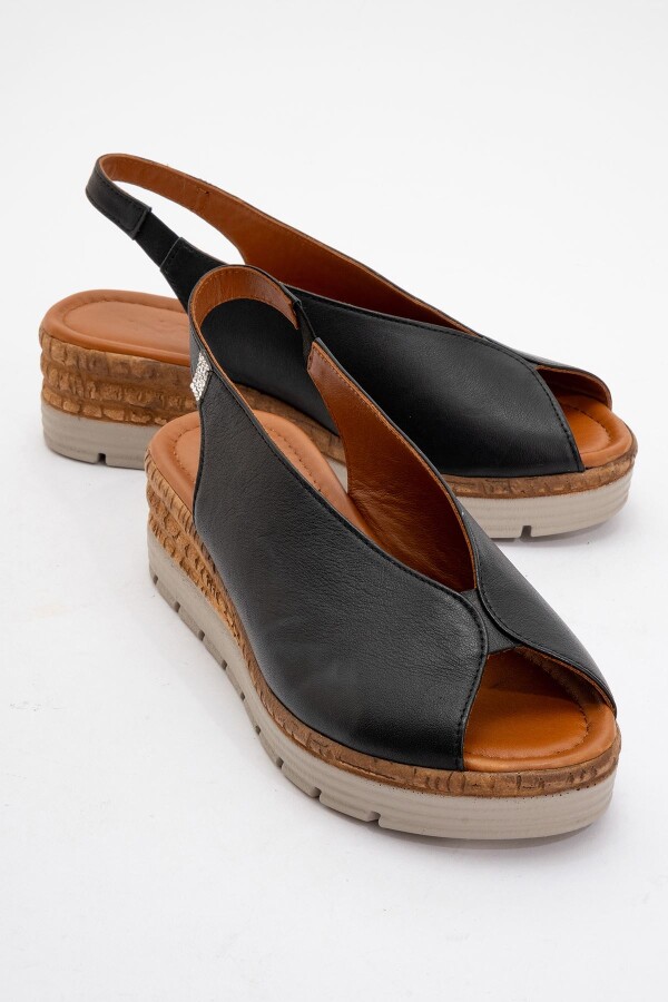 Zeyn 8094 Siyah Kadın Sandalet - 7