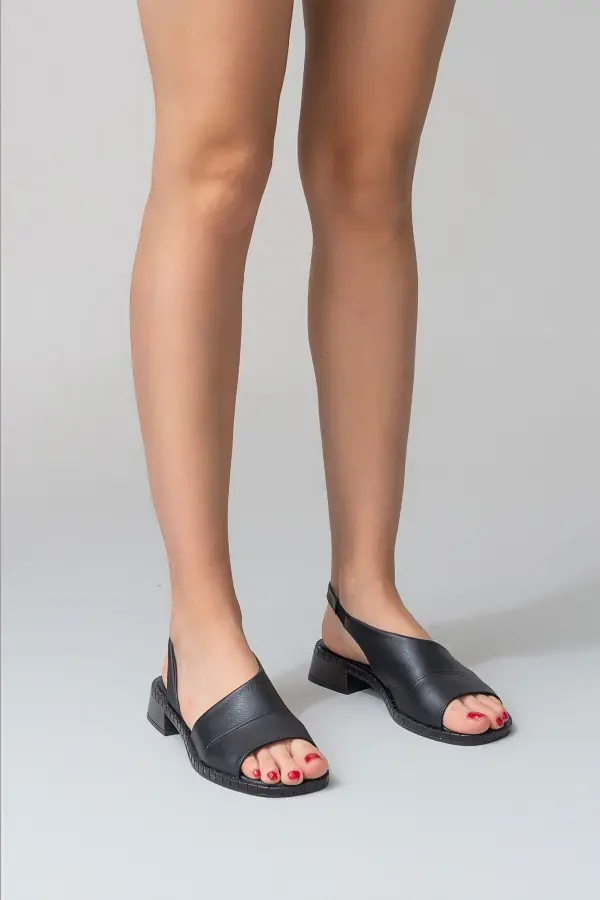 Zeyn 7991 Siyah Kadın Sandalet - 2