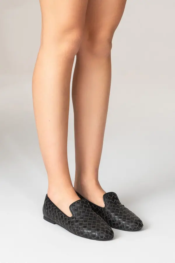 Zeyn 8092 Siyah Kadın Babet - 1