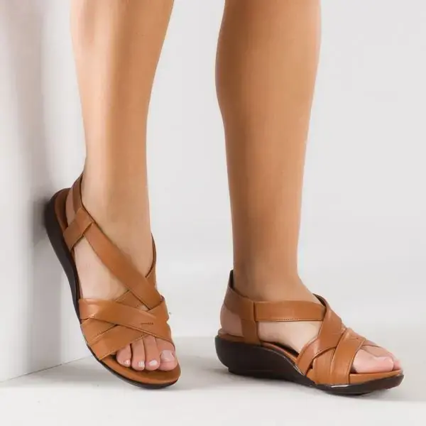 Zeyn 9038 Taba Kadın Sandalet - 1